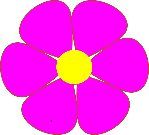 Thank You Flowers Clipart Free Clipart Images - Pink Flowers Clip Art (600x542), Png Download