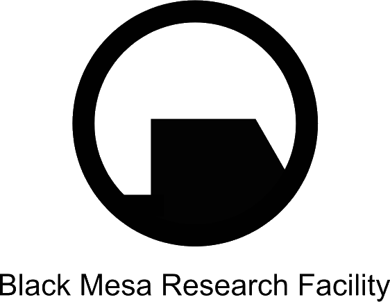 Black Mesa - Half Life Black Mesa Logo (562x435), Png Download