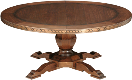 Mesa Comedor Toscana Redonda - Ahşap Yuvarlak Masa Modelleri (450x271), Png Download