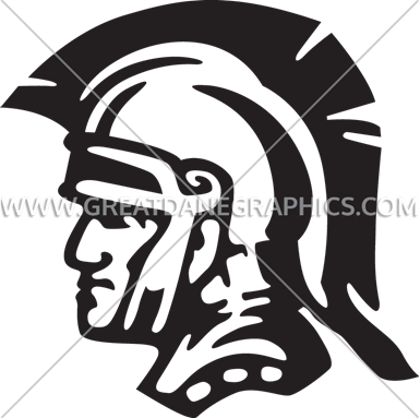 Gladiator Head - Gladiator Pngs In Black And White (385x383), Png Download