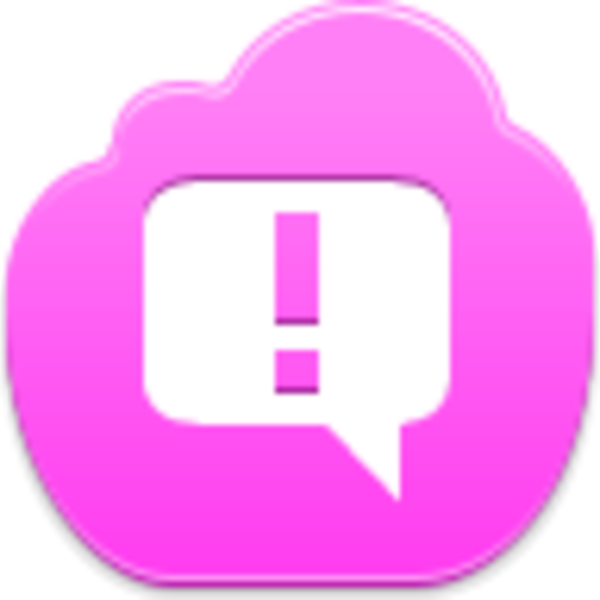 Message Attention Icon - Attention Pink (600x600), Png Download