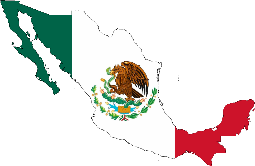 Mexico - Mexico Coat Of Arms Oval Sticker (966x662), Png Download
