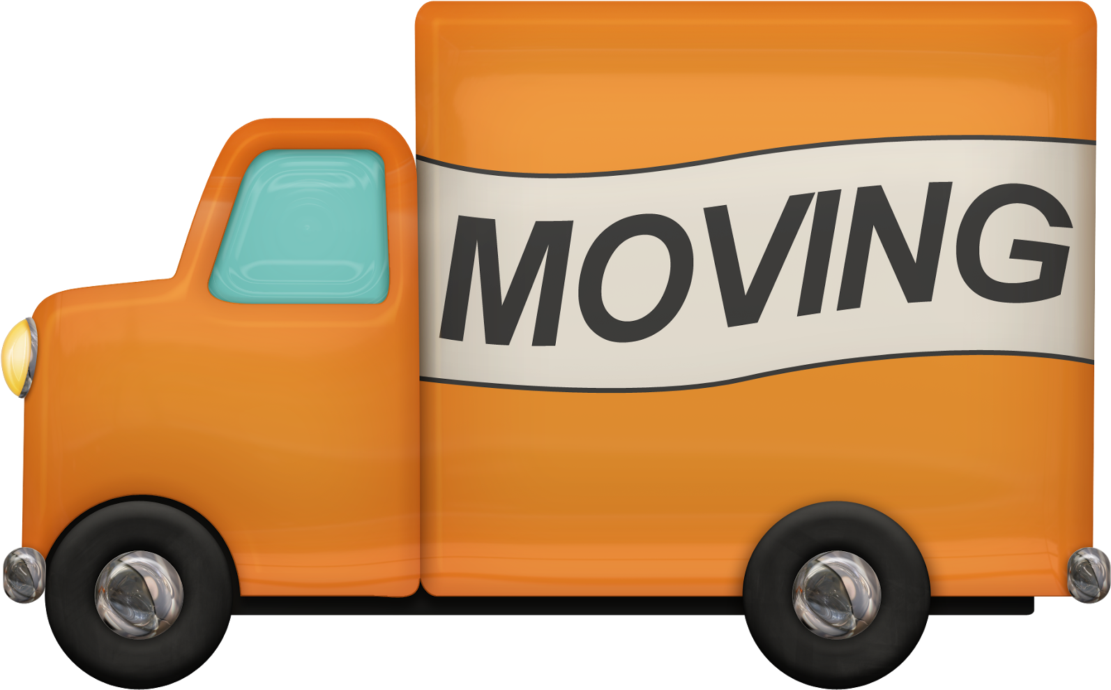 Svg Free Library Free Van Images Download Clip Art - Moving Truck Transparent Background (1600x996), Png Download