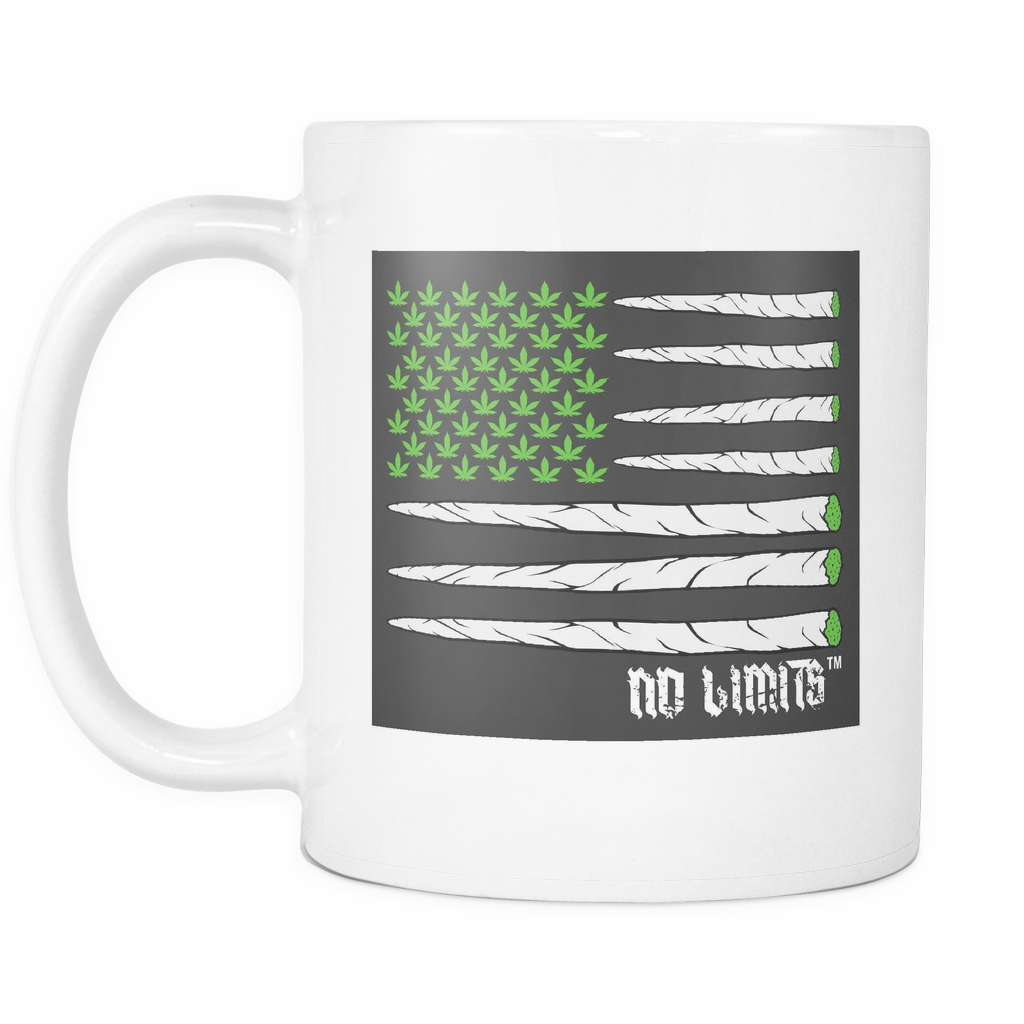 Marijuana Joint Flag White Mugs - Blunt (1024x1024), Png Download