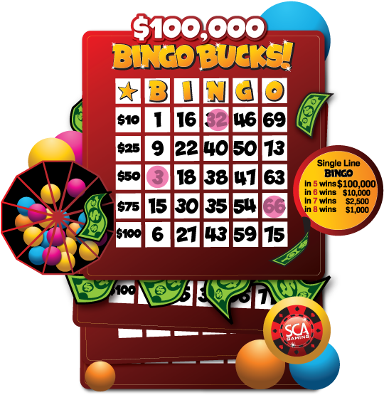 Sca's Bingo Bucks Is Offered As A Digital Kiosk Game - Sca Gaming (556x571), Png Download