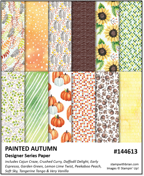 Painted Autumn, Stampin' Up , Brian King - Paper (600x730), Png Download