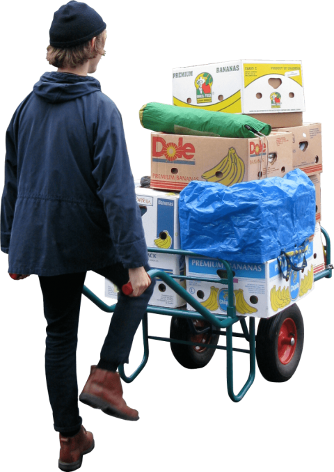 Free Png Moving Wheelbarrow Png Images Transparent - Man Carrying Png Skalgubbar (480x678), Png Download