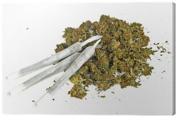 Marihuana Joint With Marihuana Canvas Print • Pixers® - Marihuana Joint (400x400), Png Download
