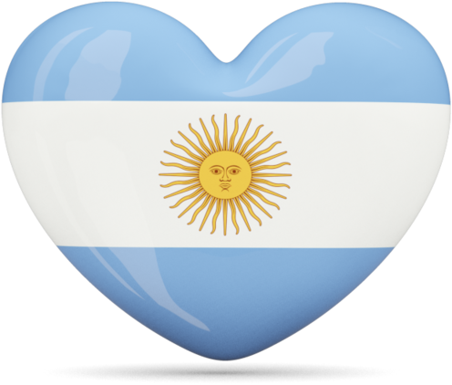 Argentina Heart Png (640x480), Png Download