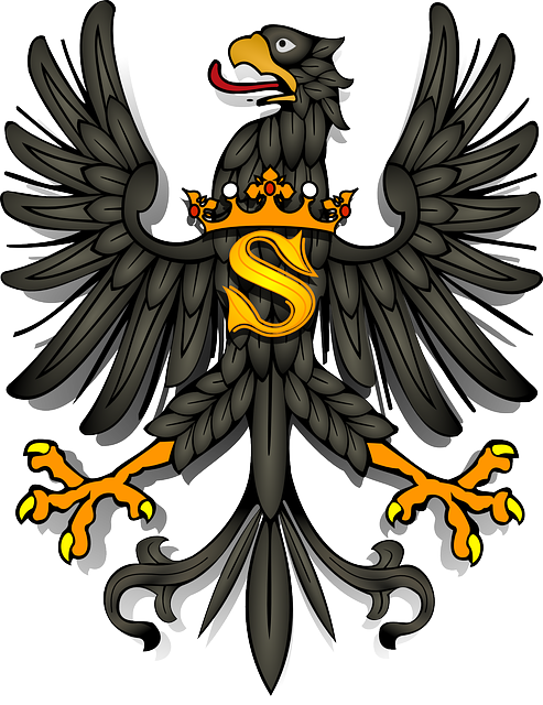 Eagle, Bird, Animal, Coat, Symbol, Coat Of Arms, King - Coat Of Arms Symbols Bird (493x640), Png Download