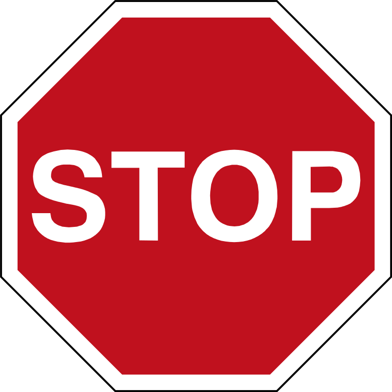 Stop Sign - Sign Road (800x800), Png Download