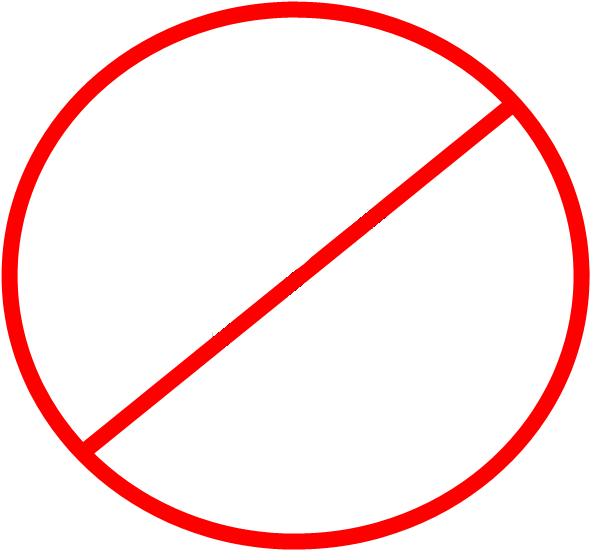 No X Clipart - Circle With Line Thru (800x600), Png Download