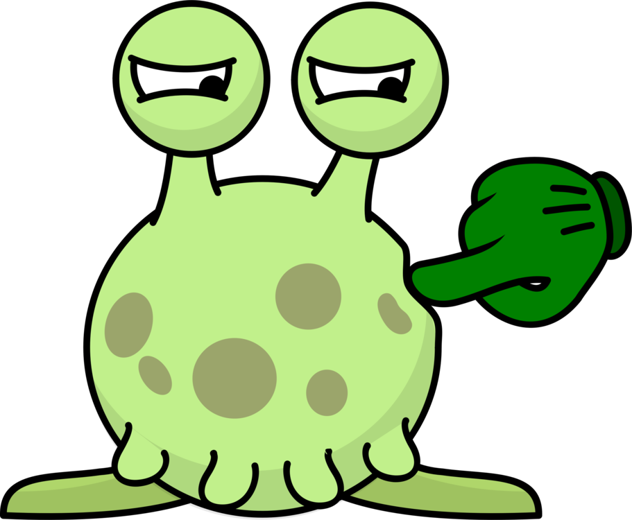 Alien Cartoon Computer Icons Drawing Download - Aliens Drawinbg (911x750), Png Download