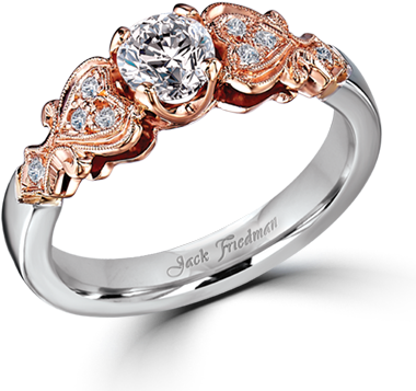 Edwardian Engagement Ring Collection - Ring (400x400), Png Download