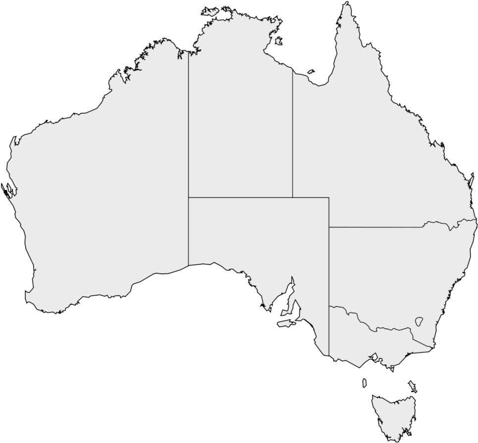 2000px Australia Map 2c States Svg In Australia Map - Wanna Know How Big Texas Really (1024x925), Png Download