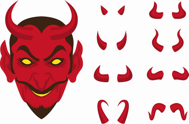 Devils Horn Png Pic - Lucifer Horn Png (650x427), Png Download