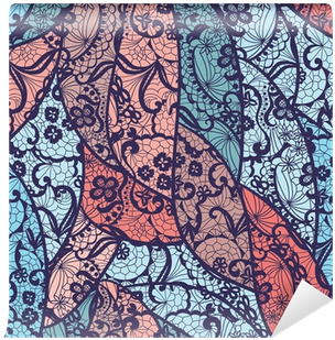 Lace Vector Fabric Seamless Pattern With Lines And - Capinha Para Apple Ultra-fina Transparente Estampada (400x400), Png Download