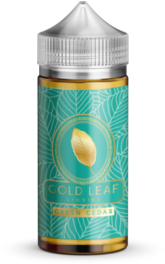 Green Cedar 100ml - Gold Leaf Liquids (407x480), Png Download