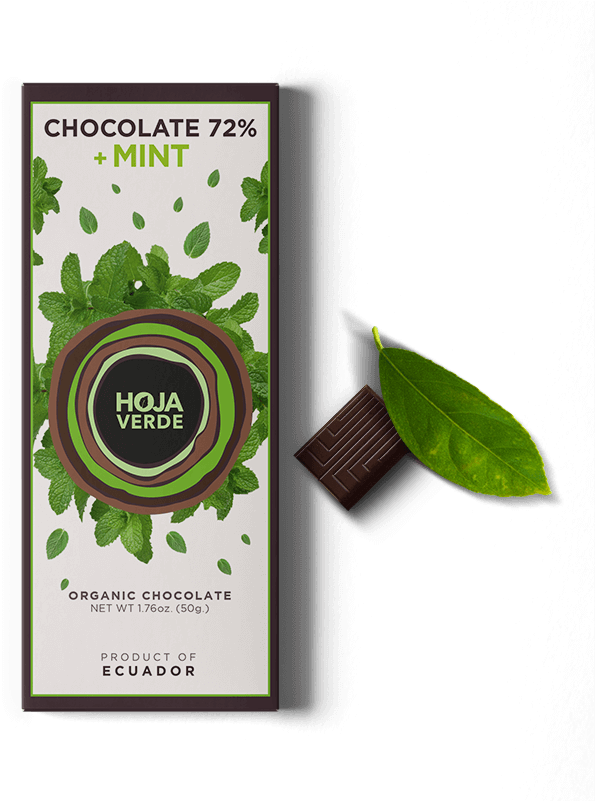 72% Mint - Hoja Verde Chocolate 58% & Quinoa (800x800), Png Download