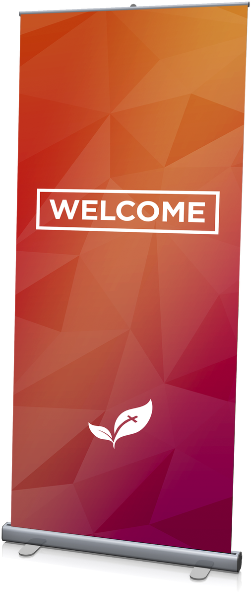 Welcome Banner Red 3'x6 - Web Banner (907x1280), Png Download