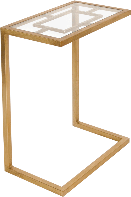 James Gold Leaf Cigar Table - Silver Leaf Cigar Table (800x800), Png Download