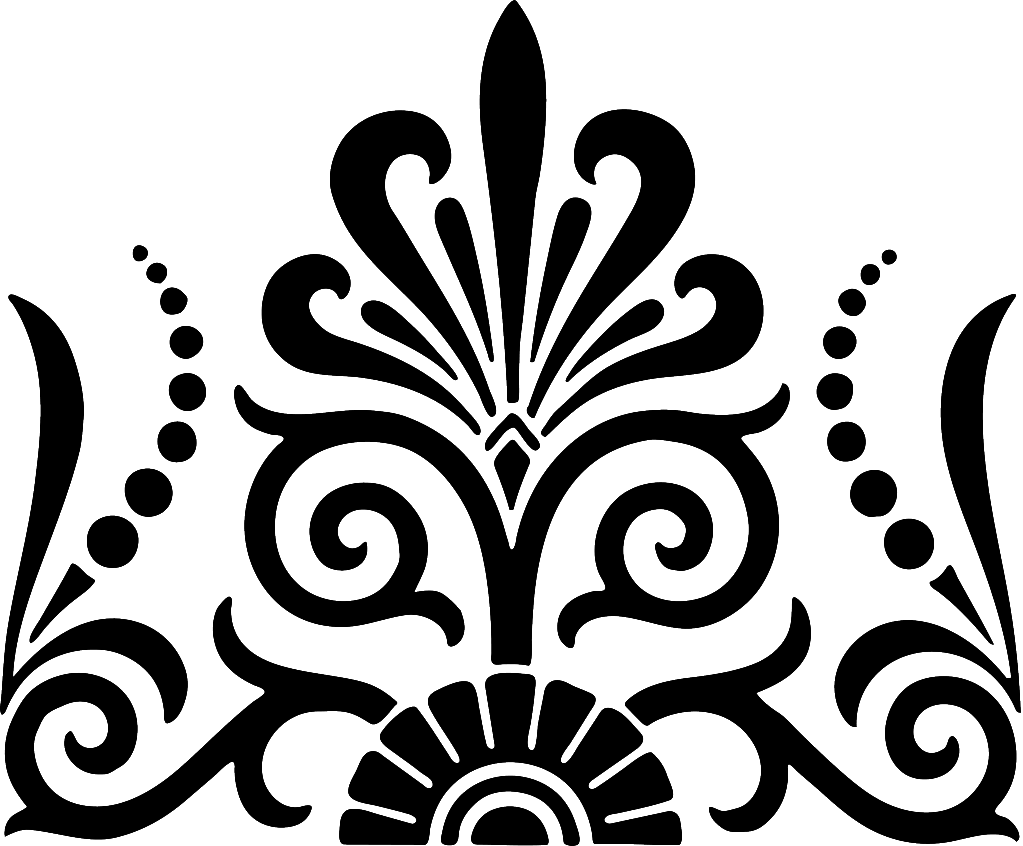 Fan Clipart Lace - East Indian Clipart (1023x846), Png Download