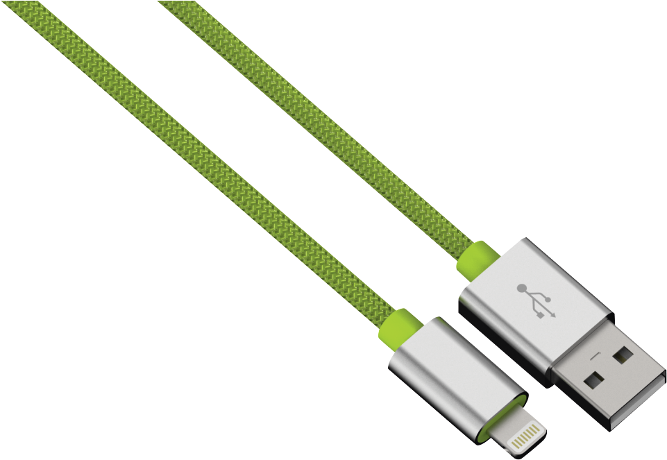 "color Line" Charging/data Cable, Lightning, Aluminium, - Hama Cable Lightning 0.5 M Colorline Silver (1100x1100), Png Download