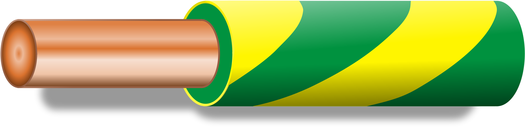 Open - Wire 2 Colour Green Yellow (2000x639), Png Download