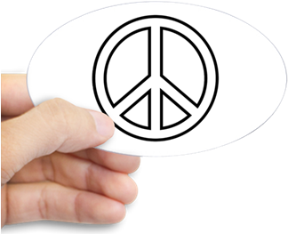 Peace Sign Men's T-shirt - Peace Symbols (350x350), Png Download
