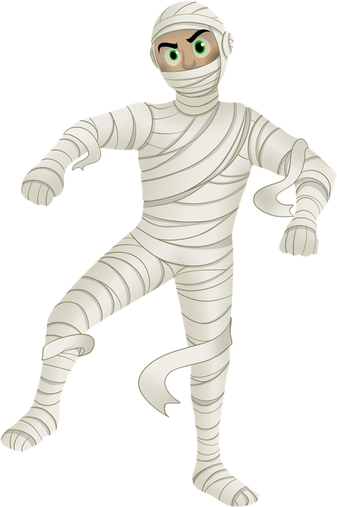 Mummy Clipart Free Images 2 Image - Cartoon Mummy Black Background (700x1050), Png Download