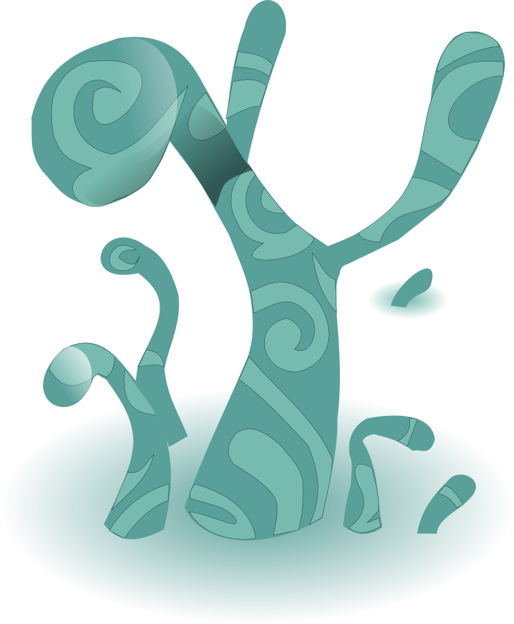 Alien, Tree, Plant, Strange, Space, Weird - Alien Tree Vector (527x640), Png Download