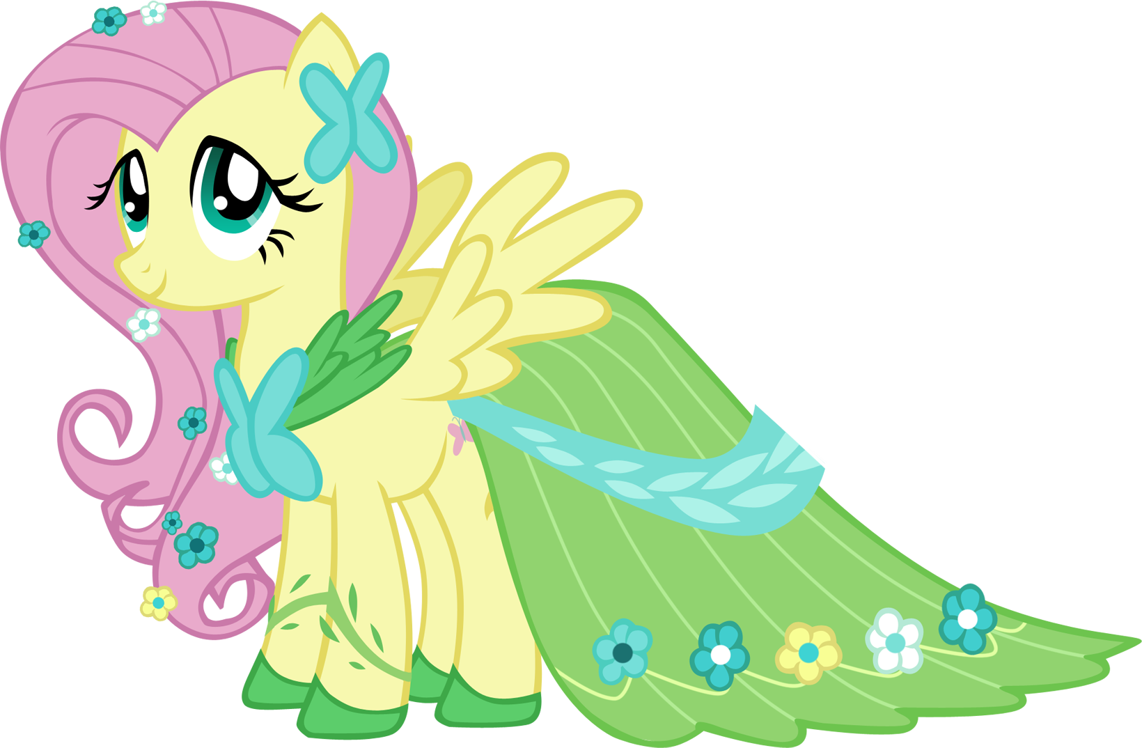 Fanmade Fluttershy's Gala Dress - Mlp Fluttershy Gala Dress (1640x1074), Png Download
