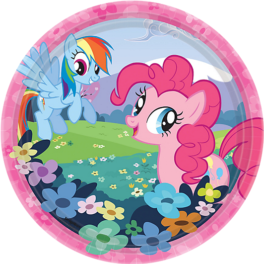 My Little Pony Party Lunch Plates - My Little Pony Plates (568x550), Png Download