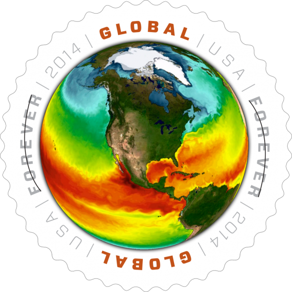 In 2014, The U - Global Usa Forever Stamp 2014 (599x600), Png Download