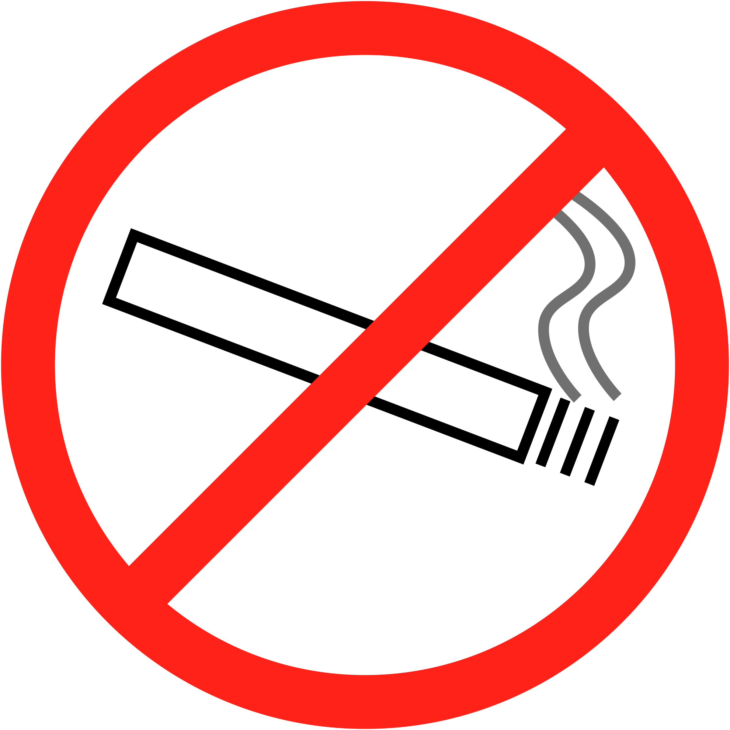 Graphic Black And White Download No Smoking Big Image - Gloucester Road Tube Station (2400x2400), Png Download
