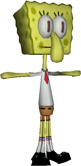 Squidbob - Spongebob Squarepants Employee Of The Month (699x606), Png Download