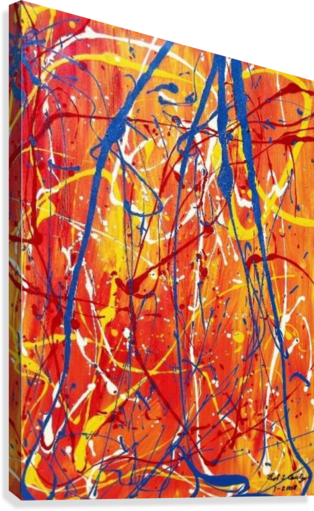 Party Lights Canvas Print - Modern Art (314x511), Png Download