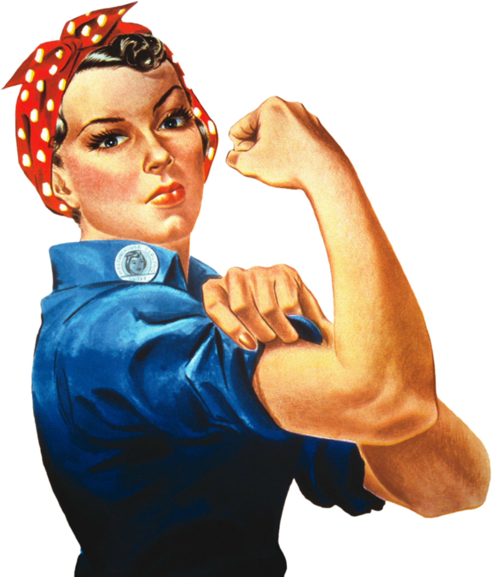 Lady, Female, Woman, Can, Employee, Workforce, Rosie - Rosie The Riveter (546x640), Png Download