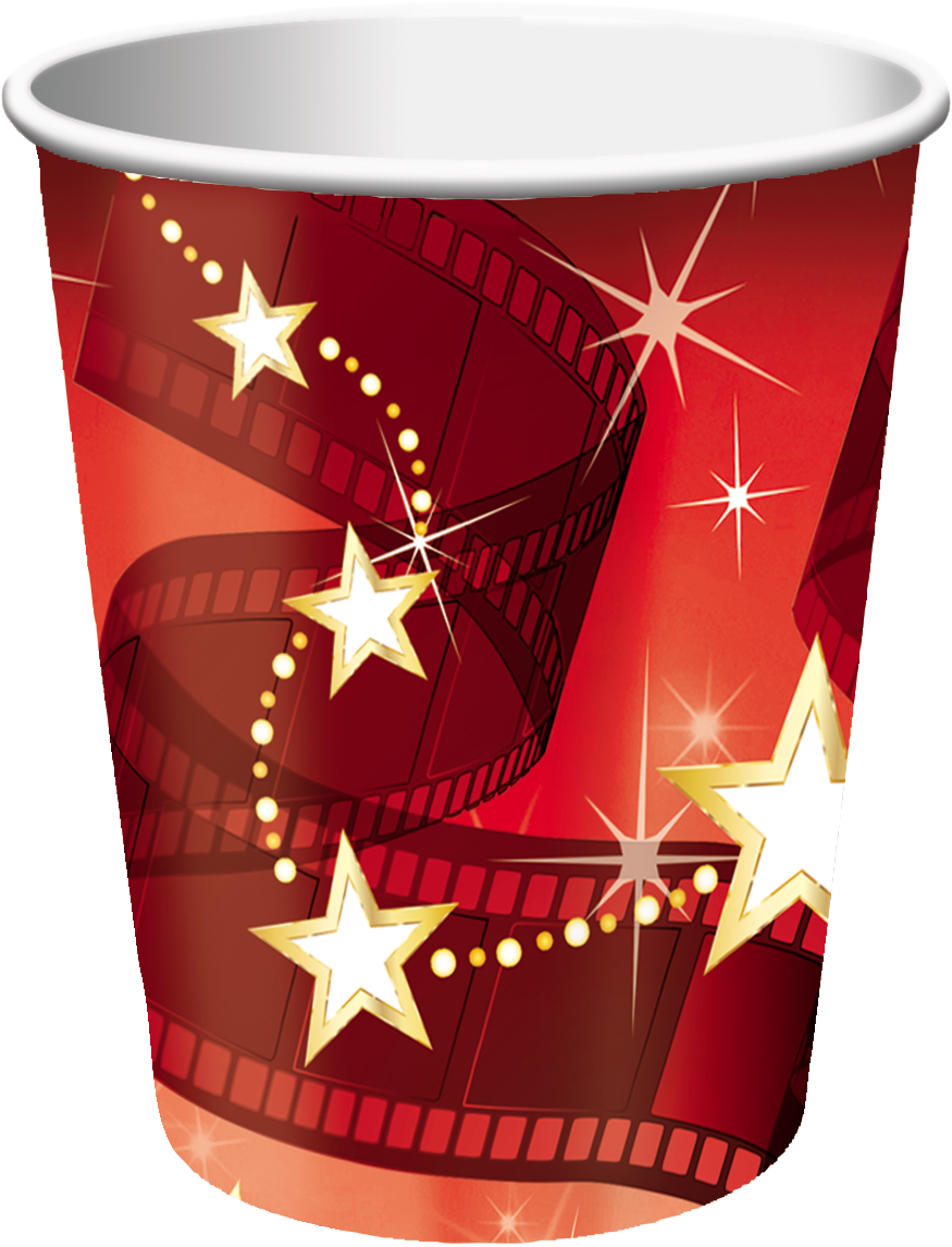 $3 - - Creative Converting Hollywood Lights 9oz Cups (8 Count) (1188x1192), Png Download