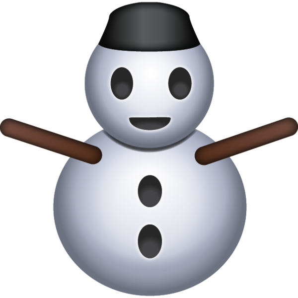 Download Snowman Emoji Icon - ☃ Emoji (600x600), Png Download