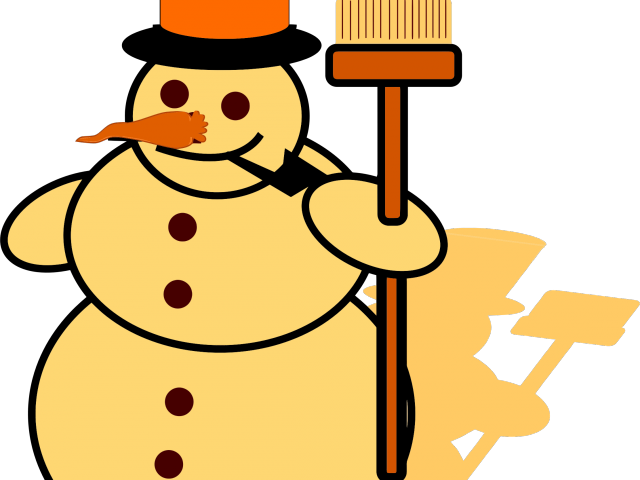 Yellow Snowman Cliparts - Snowman Drawing (640x480), Png Download