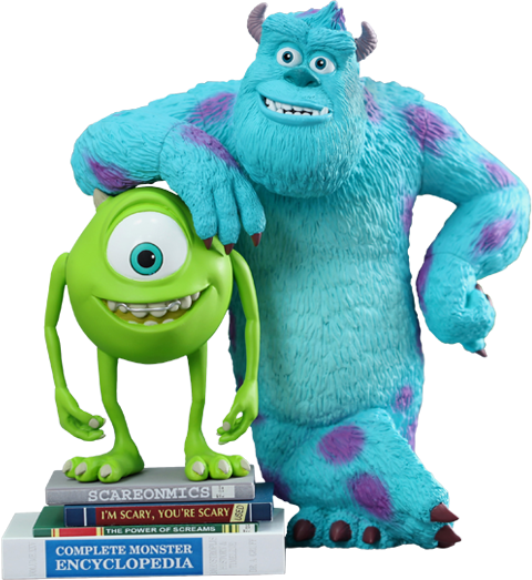 Mike And Sulley - Hot Toys Mike And Sulley Monsters University Vinyl (480x523), Png Download