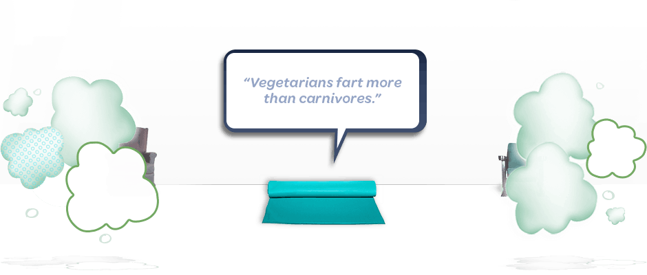 Vegetarians Fart More Than Carnivores - Vegetarianism (940x400), Png Download