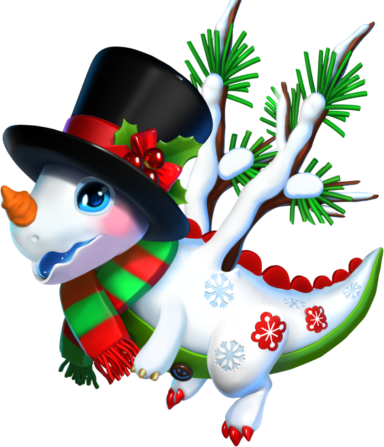 Snowman Dragon - Portable Network Graphics (1325x1542), Png Download