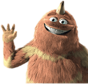 George The Scarer - Monsters Inc With Sock (400x400), Png Download