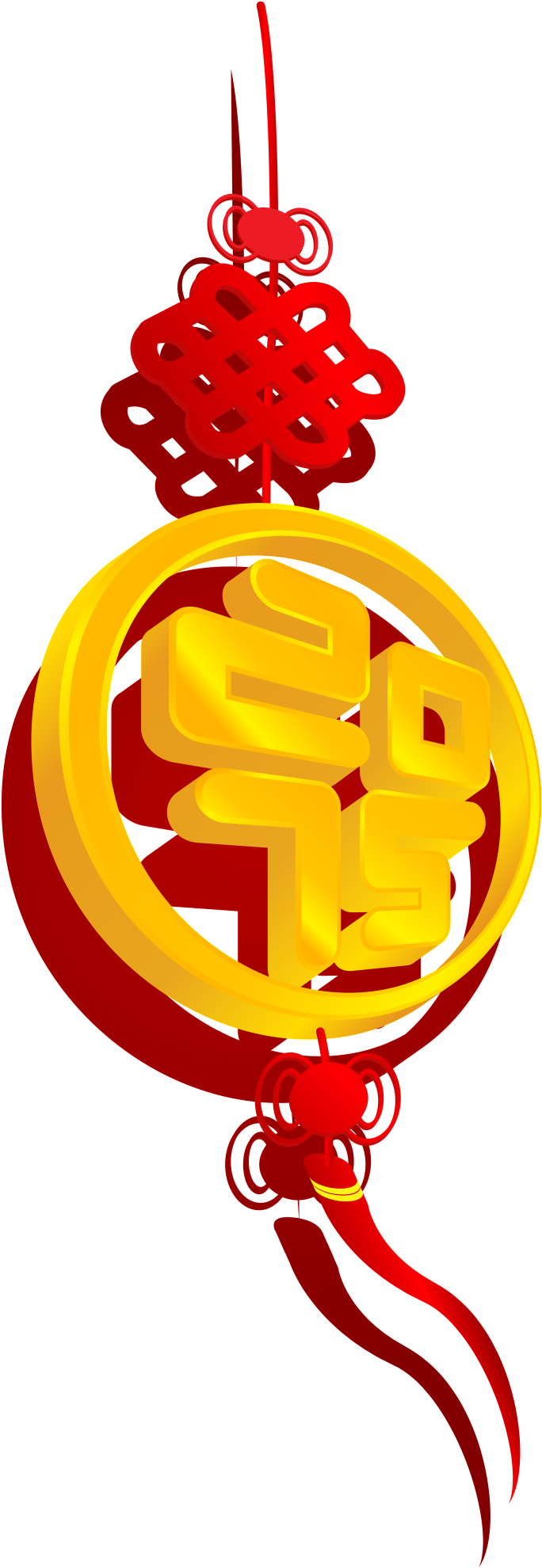 Hand Drawn Cartoon Chinese Knot Decoration Vector - Cartoon (1024x2328), Png Download