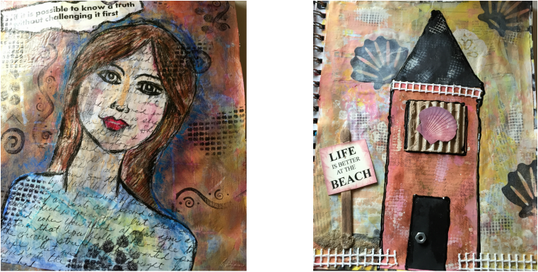 Art Journal Pages - Art (761x385), Png Download