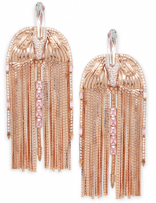 Floe Rose Tassel Earrings - Earring (540x702), Png Download