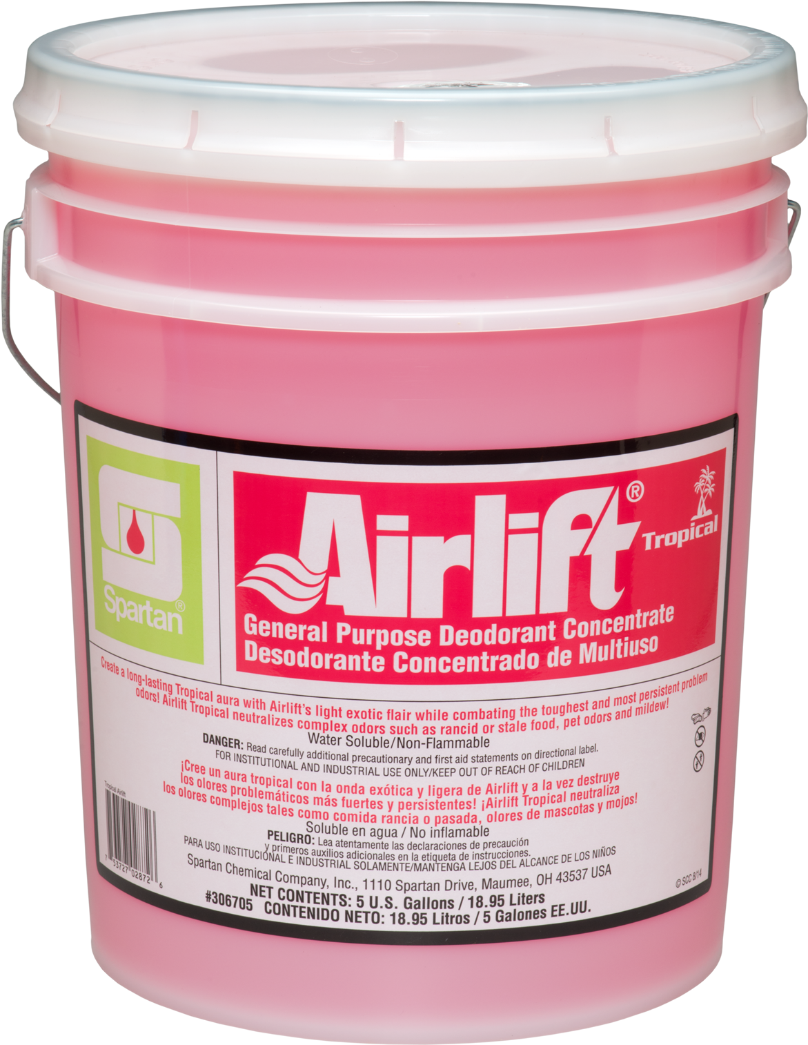 306705 Airlift Tropical - Spartan Golden Glo Lotionized Hand Dishwash - 5 Gal. (1347x1886), Png Download