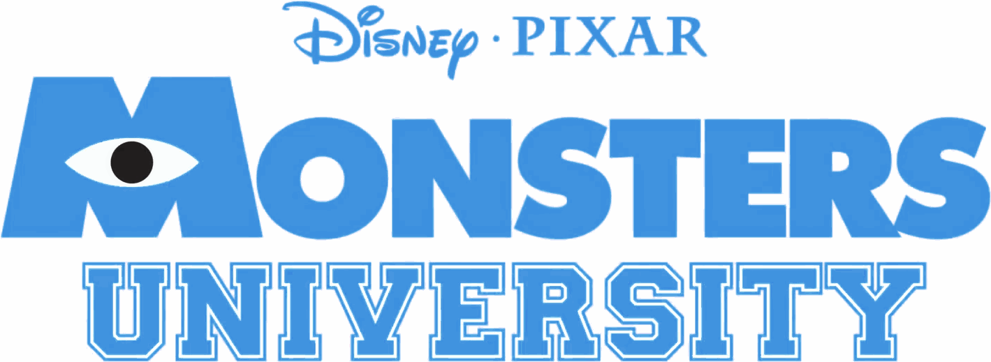 Monsters Inc Logo Png - Monsters University Movie Title (1419x519), Png Download